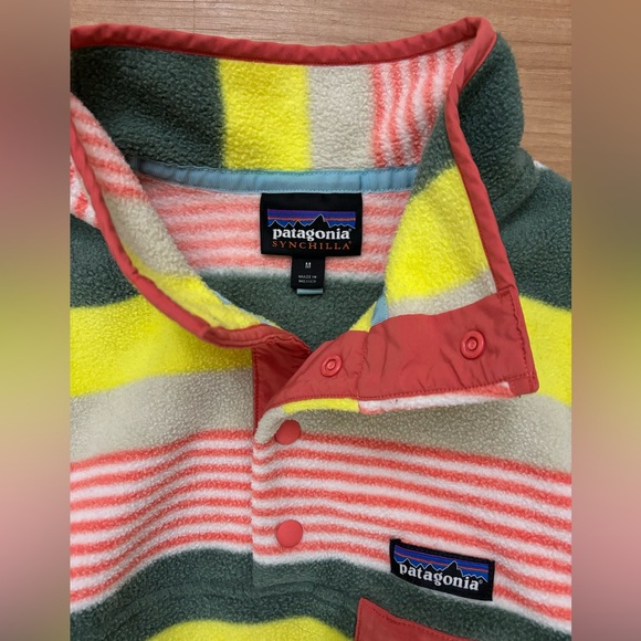 🍭Patagonia Women’s Synchilla Snap Fleece (Sz M) - Picture 2 of 5